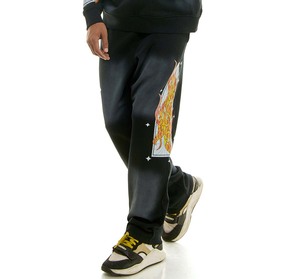 ชุดวอร์มสำหรับผู้ชาย420แกรมกรดกางเกงขาบานฮิปฮอปวิ่งมีกระเป๋าข้าง - Product Image 5