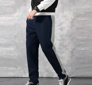 กางเกงจ็อกกิ้งผ้าฝ้ายผสมสแปนเด็กซ์สำหรับผู้ชายสไตล์สตรีทแวร์ทันสมัย เอวยางยืด ทรงหลวม สวมใส่สบาย เหมาะสำหรับใส่ในชีวิตประจำวัน แฟชั่น OEM ODM - Product Image 2