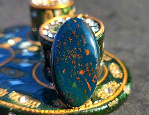 2024อัญมณีทรงหลวมทำจากหินบลัดสโตนธรรมชาติสุดพิเศษพร้อมส่งในราคาถูกรักษา - Product Image 2