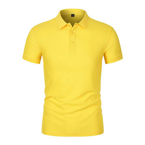 Nueva colección de verano para hombre, informal de talla grande para Polo, camisetas de manga corta con cuello, Top de empalme básico suelto transpirable a la moda - Product Image 5