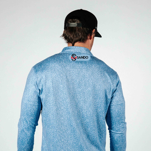 Pull zippé de haute qualité pour hommes 1/4 à manches longues Compression Fitness Training Sports Wear Logo personnalisé brodé Active Tops - Product Image 2