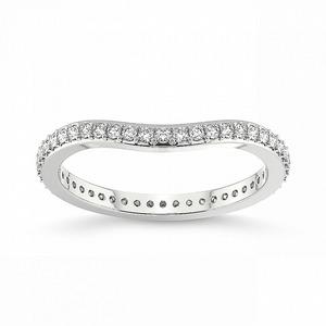 Vivid Full Eternity Band Lab Grown Diamond 0.50 Ct Tw 14K Solid Gold FG Color VS Clarity 39 Diamond Densely Set Brilliant Shine - Product Image 1