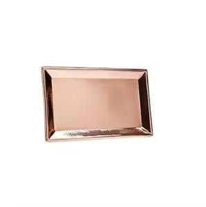 La última bandeja de cobre, bandeja de comida para el desierto, la mejor bandeja de cobre para manualidades hechas a mano pulida - Product Image 3
