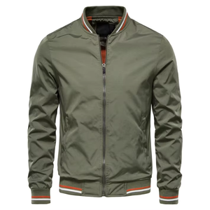 Chaquetas de hombre OEM con logotipo personalizado de manga larga chaqueta de bombardero chaquetas de béisbol para hombre con MATERIAL PERSONALIZADO en varios colores - Product Image 6