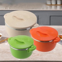Design arabe 32cm Isolé Plat Casseroles Coloré Casseroles Ensemble 5PCS Double Poignée Ss Réchauffeur De Nourriture Ensemble Utilisation pour La Maison