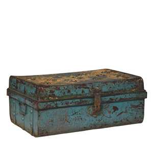 Iron Decorative Storage Box Elegant Trunk Design for Home Organization - Product Image 5