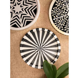 Plateau de service élégant en os et incrustation de résine plateaux de service en os naturel de haute qualité plateaux décoratifs élégants et meilleurs respectueux de l'environnement - Product Image 2