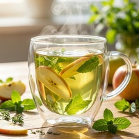 Thé Détox Minceur Herbal Naturel Faible en Gras Saveur Pomme pour Adultes, Nettoyage Corporel Complet en 14 Jours, Marque Privée OEM, Thé Détox 15 Jours