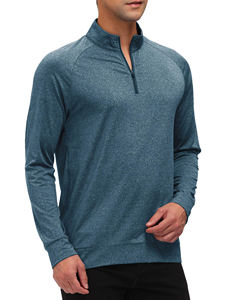 2025 fabriqué en usine en gros personnaliser Design Logo hommes coupe et coudre lettre graphique quart Zip Polo hommes polos - Product Image 2