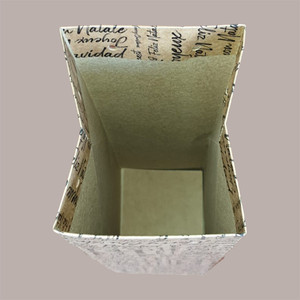 20PCs 95x95H380 Cajas de compras 1 Botella Palabras Bolsas de papel con cuerdas - Product Image 2