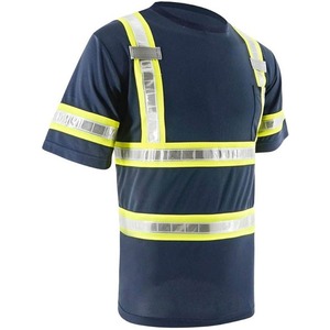 Venta al por mayor de protección Hi Vis Seguridad Trabajo Construcción Reflejo Seguridad Camisetas de alta visibilidad Polo reflectante - Product Image 3
