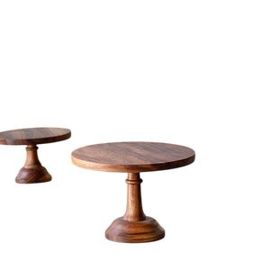 Soporte de pastel de madera de diseño único hecho con madera natural 100% para fiesta de cumpleaños disponible en diferentes formas y tamaños - Product Image 3