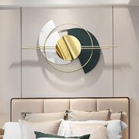 Décoration murale géométrique en métal moderne multicolore 3D, cadre métallique suspendu pour salon, chambre à coucher, vente en gros