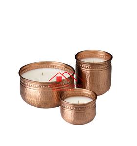 2025 vente chaude bougie votive personnaliser conception de découpe doré fini fer métal bougeoir - Product Image 2