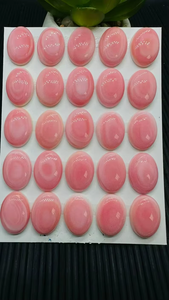 Ópalo Rosa de Alta Calidad, Concha de Caracol Rosa Hecha a Mano, Cabujones de Corazón, Ópalo Rosa de Alta Calidad para la Elaboración de Joyas - Product Image 2