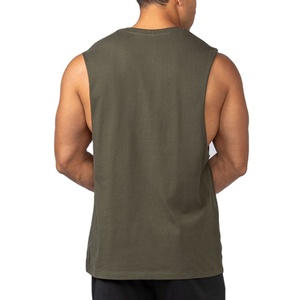 <b>Running</b> <b>Singlet</b> Compression Cut Out Tank Top Loose Fit Summer Yoga Wear O Neck Muscle Sleeveless Custom Color Vintage Tank Top - Product Image 3