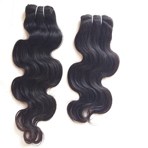 ผมแท้ผมเรมี่ไม่ผ่านกระบวนการผมชาวอินเดียมัดผมมนุษย์ทอสองชั้น - Product Image 1