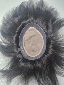 Miraje Natural Wave Hair Toupee <b>for</b> <b>Men</b> Indian Hair Prosthesis Capilo <b>Wig</b> Taz Hair Bangladesh - Product Image 3
