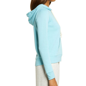 Custom Logo Women's Oversize Pullover <b>Thermal</b> Hoodies 100% Cotton <b>Fleece</b> Solid Pattern Hoodie Women Autumn Winter Clothing - Product Image 3