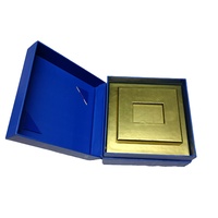 Caja de Joyería de Papel Kraft Biodegradable Hecha a Mano, Cajas Rígidas Reciclables con Solapa Abatible, Laminación Mate, Recubrimiento UV, Grabado en Relieve