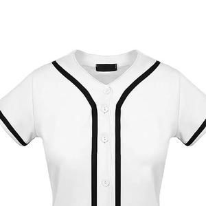 Jersey de béisbol de softbol en blanco para mujer, diseño personalizado y logotipo bordado, ropa deportiva, camisetas de béisbol, poliéster, transpirable, de secado rápido - Product Image 4