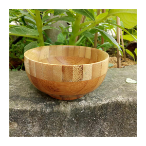 Bol en bambou fait à la main, grain de bois poli lisse et élégant, idéal pour les collations, les salades ou les cadeaux de pendaison de crémaillère - Product Image 6