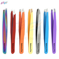 Vente en gros emballage personnalisé meilleure vente pince à épiler à sourcils pointe inclinée professionnelle Bahasa Pro Beauty Label privé