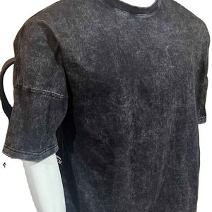 T-SHIRTS HOMMES à épaules tombantes/T-SHIRT LAVAGE À L'ACIDE 100% Coton Personnalisé par Sialkot Sports Pakistan T-shirt de haute qualité - Product Image 1