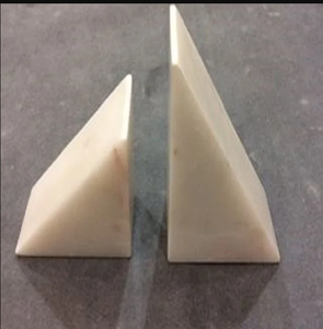 Porte-livre en marbre Support en acier élégant Lampe murale Meubles de décoration d'intérieur élégants en pierre - Product Image 6