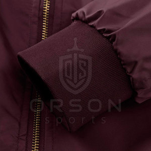 OEM Men's High Quality 100% Polyester Fashion Bomber <b>Jacket</b> Stand Collar Quick Dry Breathable Customizable Logo Design for - Product Image 5