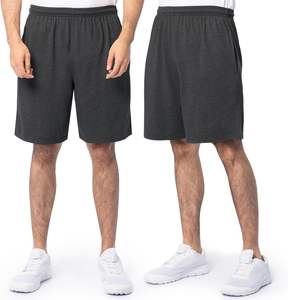 Pantalones Cortos Casuales para Hombre, 100% Algodón, Elásticos, Cintura Elástica, Ajuste Cómodo, Antiarrugas, Transpirables, Hasta la Rodilla, para Uso Diario - Product Image 1