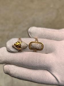 Anillos de oro macizo de 22K con joyería de primera calidad American Diamond - Product Image 2