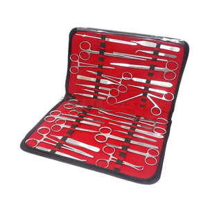 Kit Básico de Instrumentos Veterinarios para Operaciones de Mascotas, Hecho de Acero Inoxidable Alemán de Primera Calidad, Uso Quirúrgico, Duradero, Reutilizable, Profesional - Product Image 1