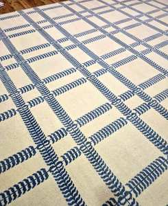 Tapis à nœuds de haute qualité fait à la main en laine touffetée avec motif papillon brodé Design abstrait d'intérieur pour salon chambre - Product Image 6