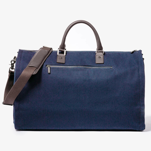 Sac de voyage pliable en cuir et toile de qualité supérieure, écologique, pour vêtements, porte-costume imperméable, organisateur suspendu pour hommes et femmes - Product Image 3