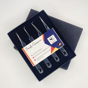 Pinzas para Pestañas de Acero Inoxidable Somofy Enterprises con Agarre Suave, Diseño de Base de Mariposa, 10 mm de Longitud, Puntas de Precisión Duraderas - Product Image 6