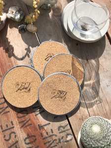 Dessous de verre en agate Crystal Edge Style classique Tampons de boisson en pierre uniques pour décoration artisanale - Product Image 4