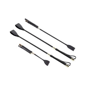 Fouet d'équitation de 65 cm, manche en fibre de verre et poignée en caoutchouc, fouet d'équitation en gros, fouet pour chevaux, fouet de course - Product Image 1