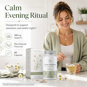 Complément de soutien professionnel pour la calme et le repos : Apigénine 100mg et capsules de glycinate de magnésium pour le soulagement du stress – Vente en gros ODM - Product Image 5