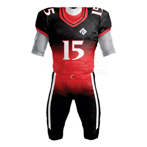 New Arrival American Football Uniform Breathable Sports Wear Lightweight Short Sleeve Sets - Product Image 2