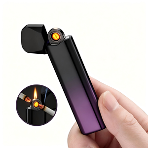 Briquet USB rechargeable Turbo à livraison rapide, avec logo personnalisé imprimé, étui à cigarettes à flamme rapide, accessoires pour fumeurs - Product Image 6