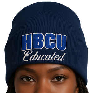 Gorro Ajustable Unisex Azul Marino con Bordado de Chenilla Acrílica, Diseño Personalizado de la Hermandad Griega Divine Nine, Moda Rápida, Estilo HBCU - Product Image 4