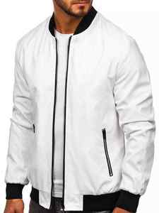 Chaqueta de bombardero con logotipo impreso personalizado para hombre High Street último diseño cortavientos de invierno Gran oferta chaqueta acolchada al aire libre de tela - Product Image 3