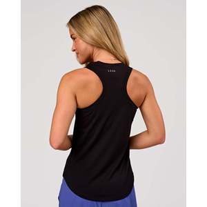 Force <b>Women's</b> Longline Cotton <b>Tank</b> <b>Top</b>-<b>Black</b> - Product Image 3