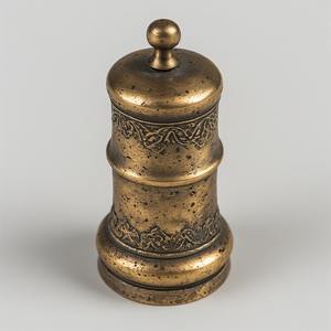 Moulin à sel et poivre en bois vintage avec surface lisse polie Travail artisanal offrant un accent décoratif pour les intérieurs de salle à manger - Product Image 3