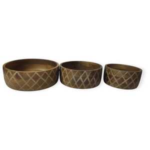 Vente chaude De Luxe Antique Vintage Sculpté À La Main En Bois De Mangue Salade Fruits Bol De Service Écologique Maison Cuisine Vaisselle Ensemble - Product Image 1