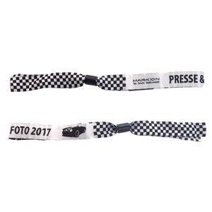 Custom Fabric Bracelet Disposable Woven <b>Wristbands</b> - Product Image 3