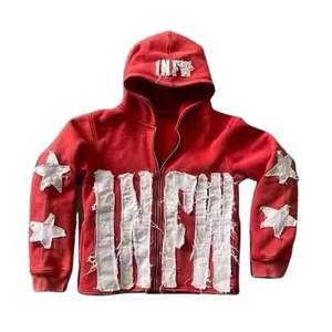 Streetwear surdimensionné avec logo personnalisé design de style vintage sweat à capuche pull pour hommes léger vieilli acide 100% coton teint uni - Product Image 6