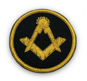 Vàng Dây Mùa Xuân Thêu Thêu Huy Hiệu Masonic Regalia Tạp Dề Phù Hiệu Biểu Tượng - Product Image 2