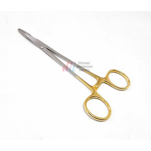 Olsen Hegar Porte-aiguille TC Outil de suture droite-Poignée dorée-Pilote d'aiguille chirurgicale en acier inoxydable certifié CE 14cm/17cm - Product Image 5